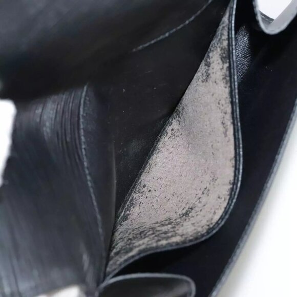 LOUIS VUITTON Epi Art Deco Clutch Bag Black M52632 LV Auth - Picture 14 of 16